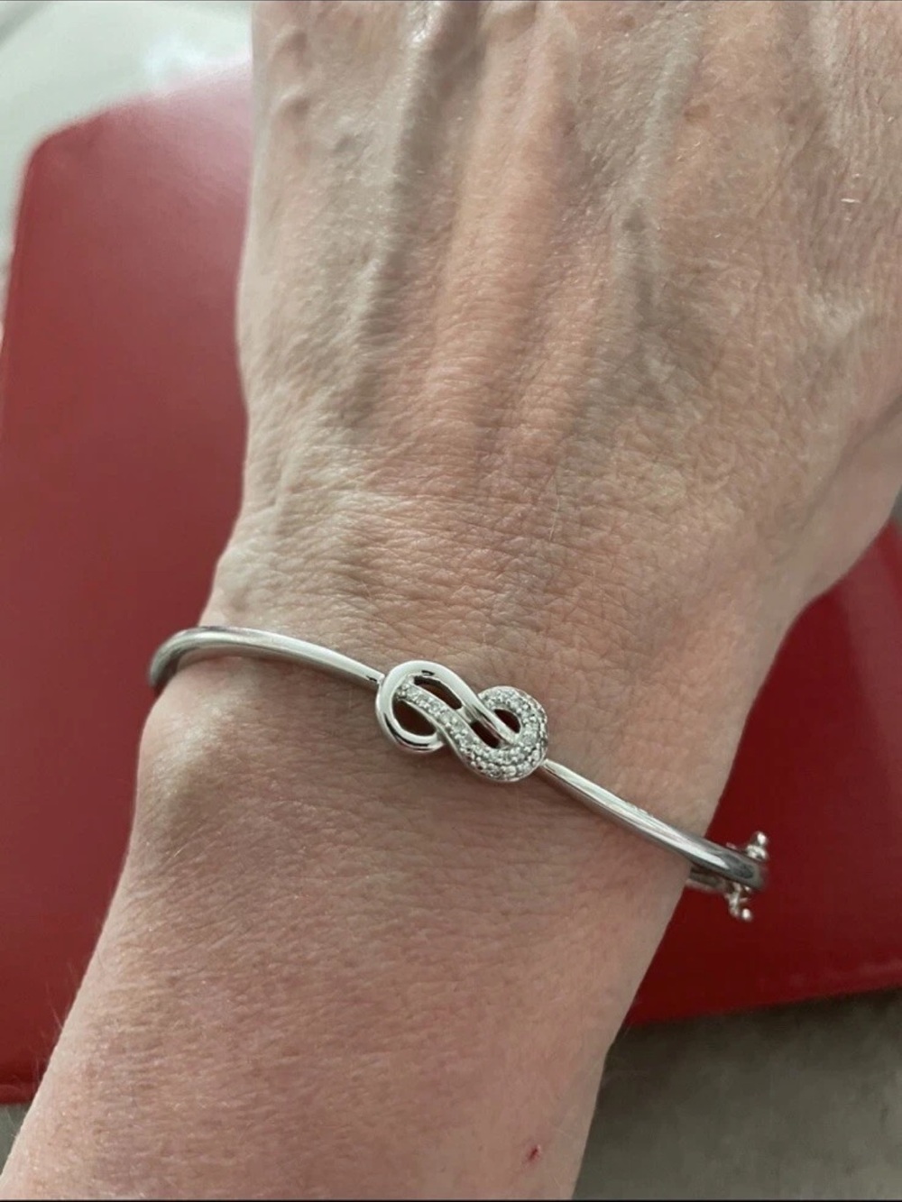 Ash Silver Infinity Knot Bracelet - Silver